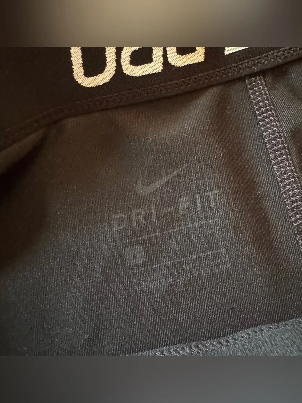 Nike Pro Dri-FIT Women Black Cropped Leggings Capri Size Large